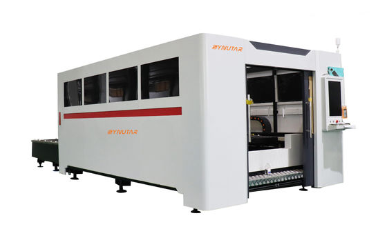 Machine de découpe laser à fibres industrielles à 50 Hz 1 kW / 3 kW avec une haute précision