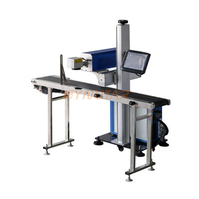 Machine de marquage laser automatique à haute vitesse 50 Hz 20W pour sac d'emballage