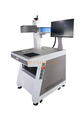 Machine de marquage laser à fibre 3D à système intégré avec une précision de marquage de haute précision