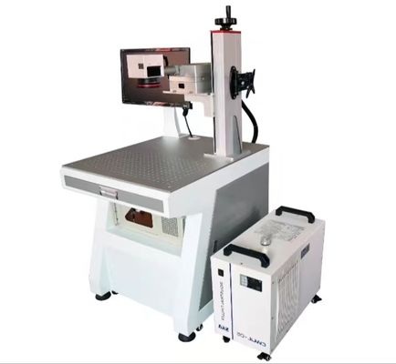 Machine de marquage laser UV professionnelle de 20 W 110 mm x 110 mm Zone de marquage 0,15 mm Taille minimale du caractère