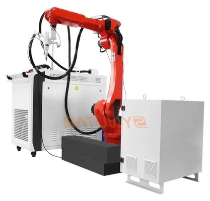 Soudeuse automatique à fibre laser de grande surface de précision, entretien facile avec système de sécurité
